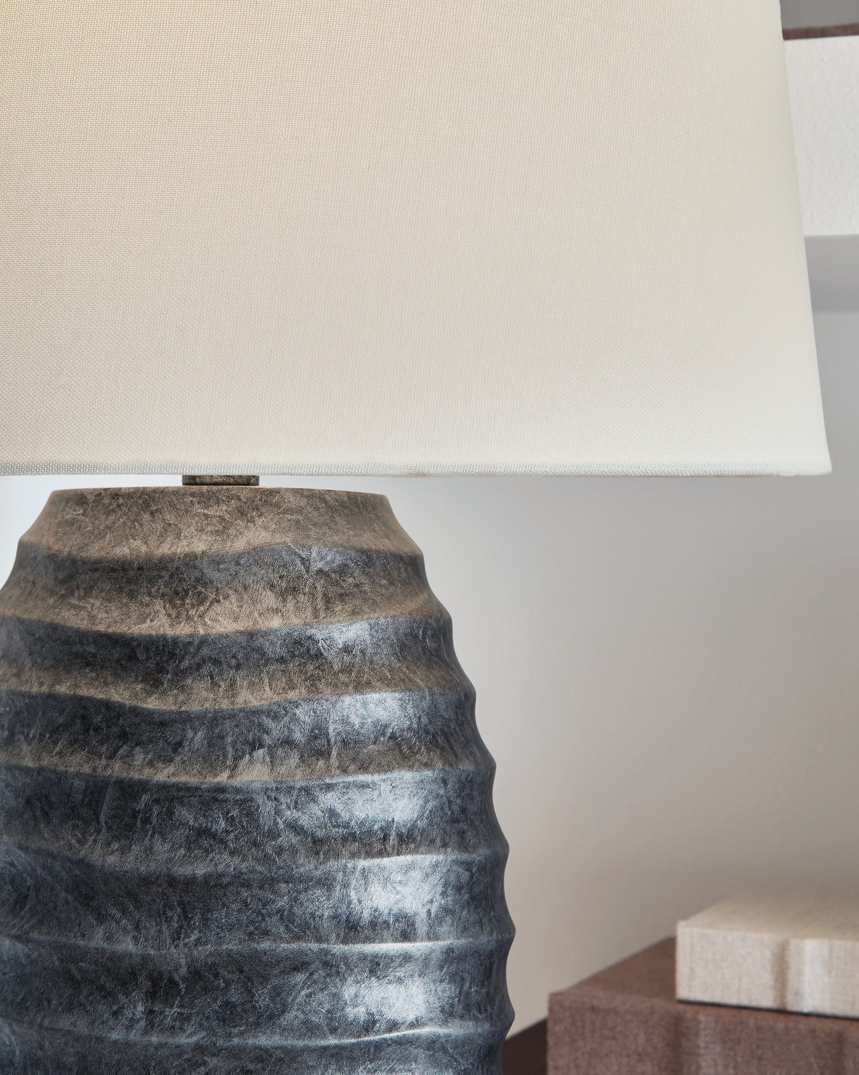 Caronick Antique Silver Finish Table Lamp (Set of 2) from Ashley - Luna Furniture