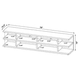 Cartmill Mango 2-Tier TV Stand Media Console from Coaster - Luna Furniture