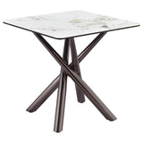 Carvell Mirage White 2-Piece Square Coffee and End Table Set from Coaster - Luna Furniture