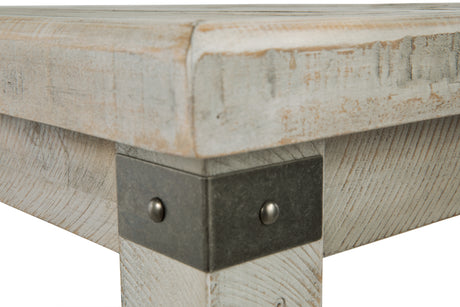 Carynhurst Coffee Table with 2 End Tables in White Wash Gray from Ashley Furniture - Luna Furniture