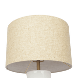 Cascade Glass Lamp Golden Base Off White Glass Table Lamp from Midinmod - Luna Furniture