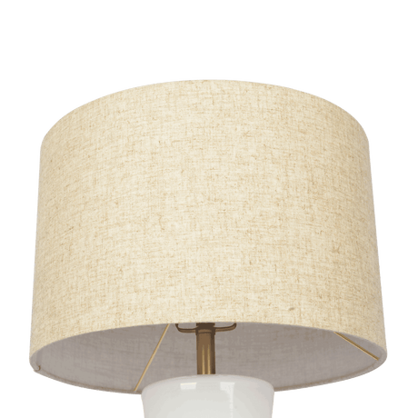 Cascade Glass Lamp Golden Base Off White Glass Table Lamp from Midinmod - Luna Furniture