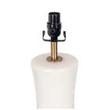 Cascade Glass Lamp Golden Base Off White Glass Table Lamp from Midinmod - Luna Furniture