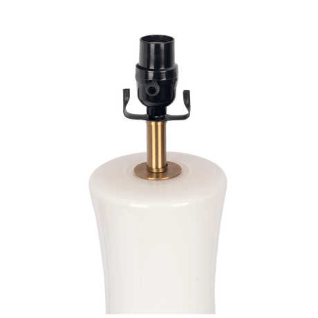 Cascade Glass Lamp Golden Base Off White Glass Table Lamp from Midinmod - Luna Furniture