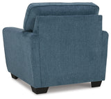 Cashton Chair and Ottoman in Blue from Ashley Furniture - Luna Furniture