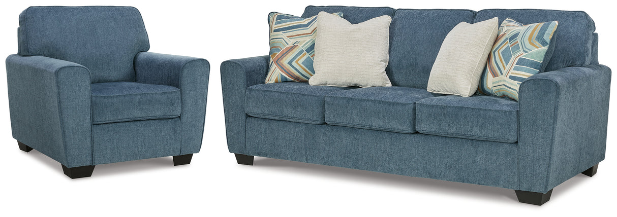Cashton Queen Sofa Sleeper and Chair from Ashley - Luna Furniture