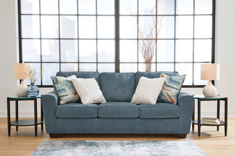Cashton Sofa and Loveseat in Blue from Ashley - Luna Furniture