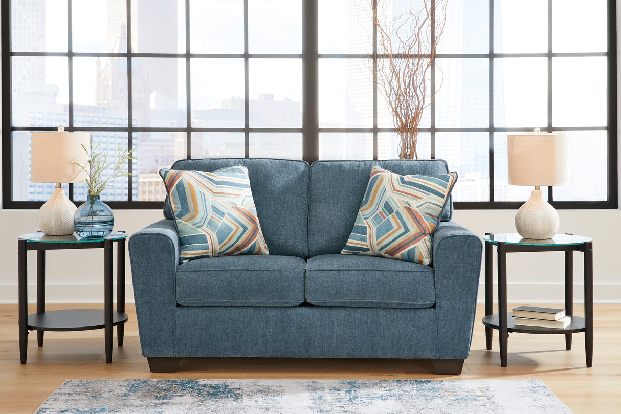 Cashton Sofa and Loveseat in Blue from Ashley Furniture - Luna Furniture