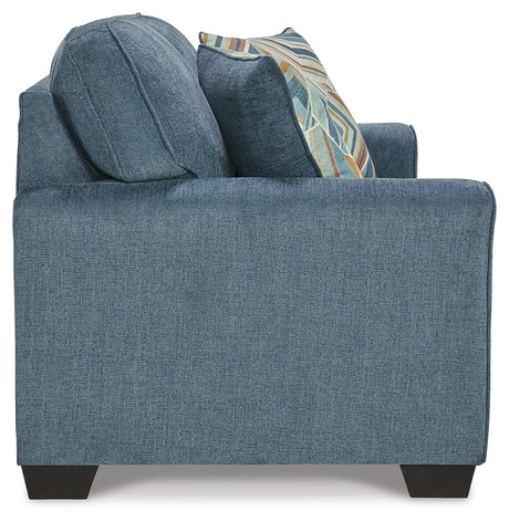 Cashton Sofa and Loveseat in Blue from Ashley - Luna Furniture
