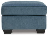 Cashton Sofa, Loveseat, Chair and Ottoman in Blue from Ashley - Luna Furniture