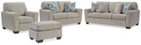 Cashton Sofa, Loveseat, Chair and Ottoman in Ice from Ashley - Luna Furniture