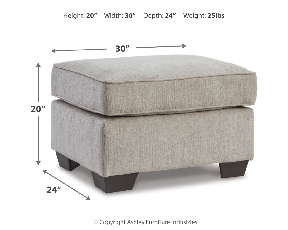 Cashton Sofa, Loveseat, Chair and Ottoman in Ice from Ashley - Luna Furniture