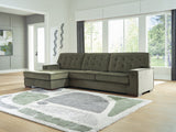 Caspian-Town Olive 2-Piece LAF Chaise Sectional from Ashley - Luna Furniture