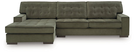 Caspian-Town Olive 2-Piece LAF Chaise Sectional from Ashley - Luna Furniture