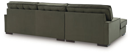 Caspian-Town Olive 2-Piece LAF Chaise Sectional from Ashley - Luna Furniture