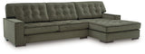 Caspian-Town Olive 2-Piece RAF Chaise Sectional from Ashley - Luna Furniture