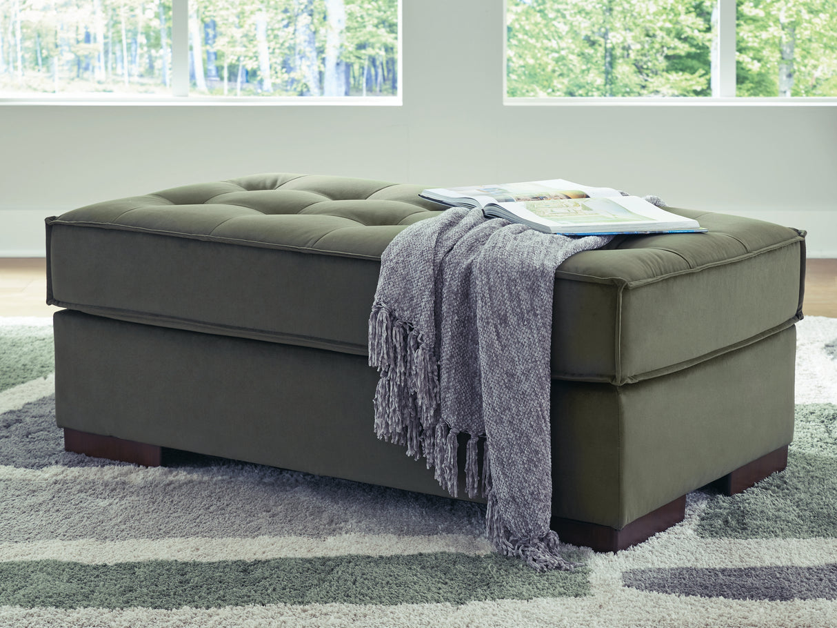 Caspian-Town Olive Oversized Accent Ottoman from Ashley - Luna Furniture