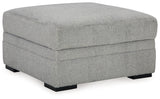 Casselbury Cement 2-Piece Sectional with Ottoman from Ashley - Luna Furniture