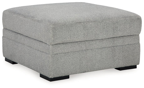 Casselbury Cement 2-Piece Sectional with Ottoman from Ashley - Luna Furniture
