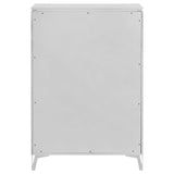 Cassia White High Gloss 5-Drawer Bedroom Chest from Coaster - Luna Furniture
