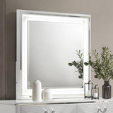 Cassia White High Gloss Dresser Mirror from Coaster - Luna Furniture