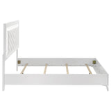 Cassia White High Gloss Queen LED Panel Bed from Coaster - Luna Furniture