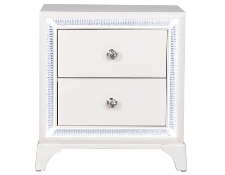 Cassie Illuminating Pearl Bedroom Set from Steve Silver - Luna Furniture