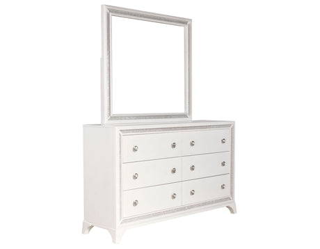 Cassie Illuminating Pearl Bedroom Set from Steve Silver - Luna Furniture