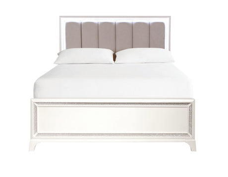 Cassie Illuminating Pearl Bedroom Set from Steve Silver - Luna Furniture