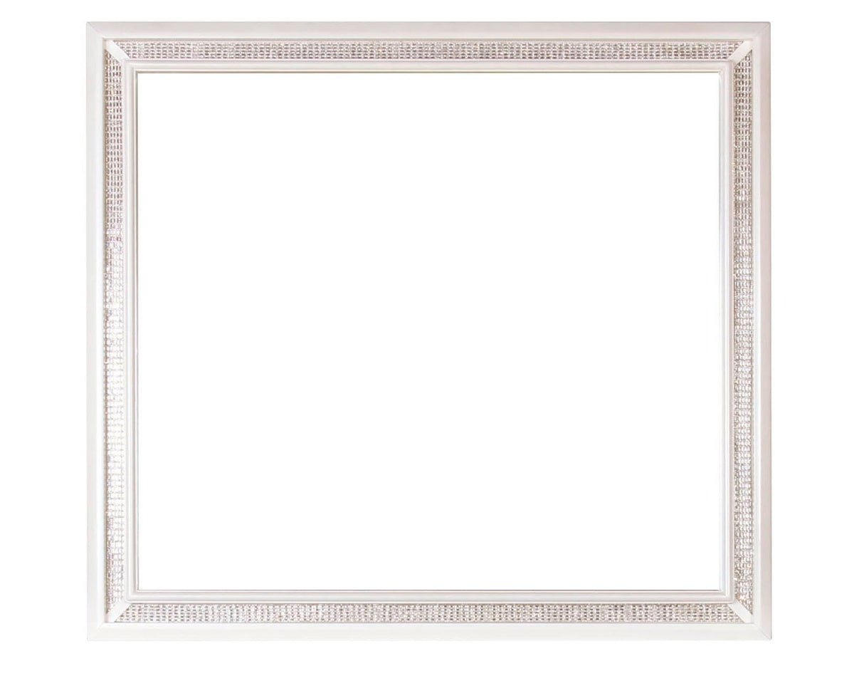 Cassie Illuminating Glam Mirror, Shimmering Pearl Finish (Mirror Only) from Steve Silver - Luna Furniture