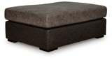 Castille Way Fossil Oversized Accent Ottoman from Ashley - Luna Furniture