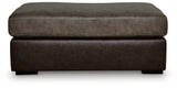 Castille Way Fossil Oversized Accent Ottoman from Ashley - Luna Furniture