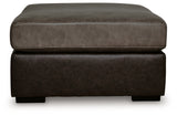 Castille Way Fossil Oversized Accent Ottoman from Ashley - Luna Furniture