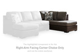 Castille Way Fossil Right-Arm Facing Corner Chaise from Ashley - Luna Furniture