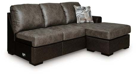 Castille Way Fossil Right-Arm Facing Sofa Chaise from Ashley - Luna Furniture