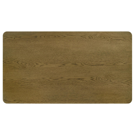 Castlewood 7-piece 71-inch Rectangular Dining Set Brown Oak from Coaster - Luna Furniture
