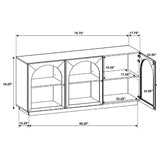 Castlewood Brown Oak Dining Sideboard Buffet Server from Coaster - Luna Furniture