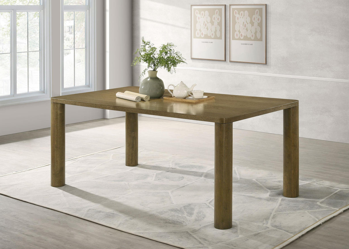 Castlewood Brown Oak Rectangular Dining Table from Coaster - Luna Furniture
