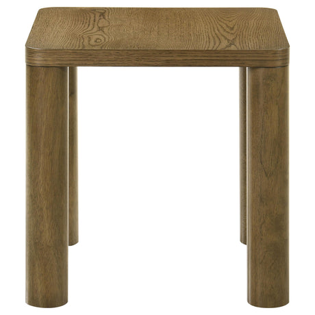 Castlewood Brown Oak Engineered Wood Accent Side End Table from Coaster - Luna Furniture