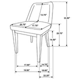 Castlewood Light Tan Side Chair, Set of 2 from Coaster - Luna Furniture