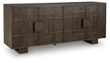 Cato Dark Brown Accent Cabinet from Ashley - Luna Furniture