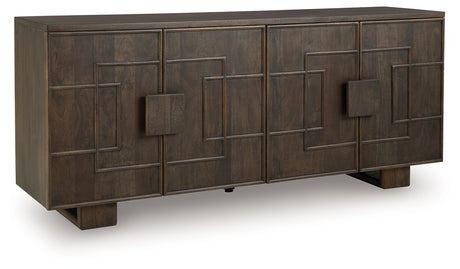 Cato Dark Brown Accent Cabinet from Ashley Furniture - Luna Furniture