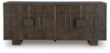 Cato Dark Brown Accent Cabinet from Ashley - Luna Furniture
