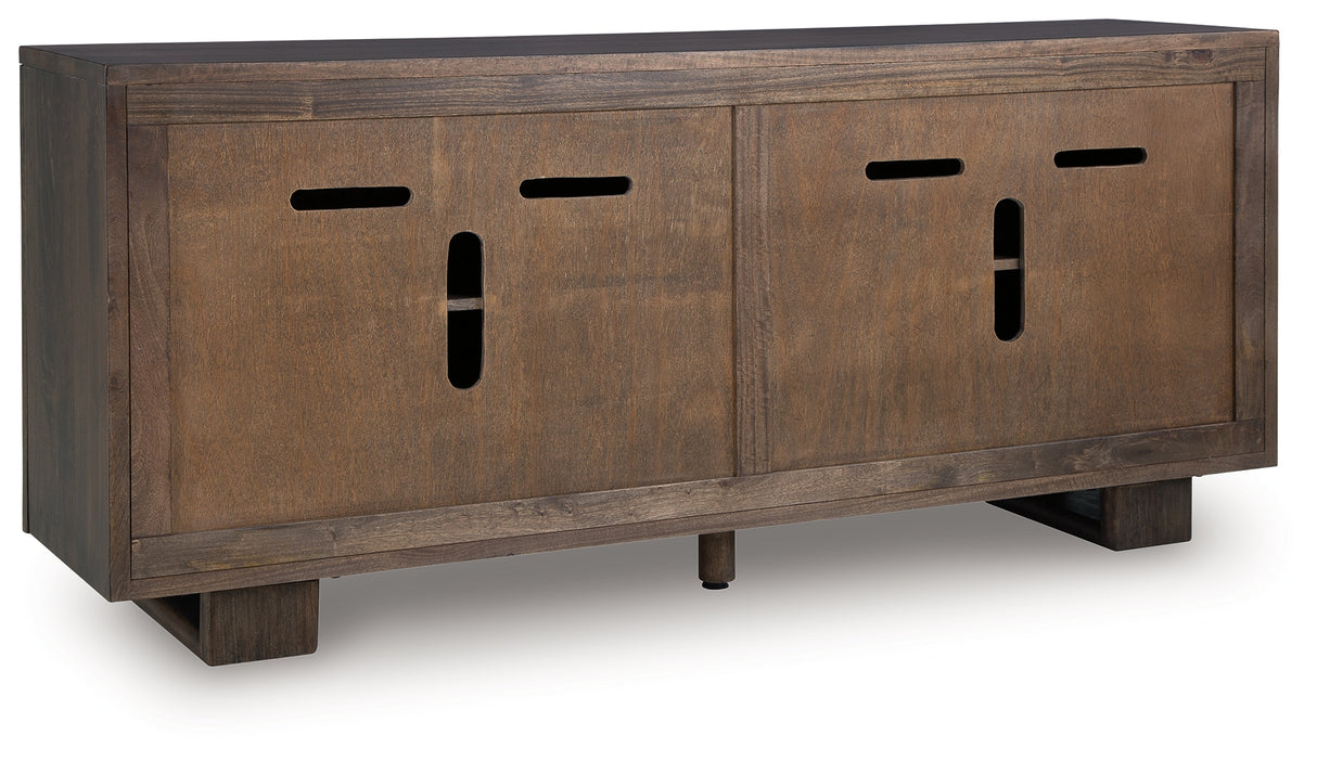 Cato Dark Brown Accent Cabinet from Ashley - Luna Furniture