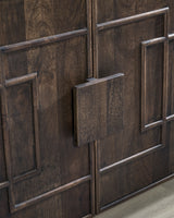 Cato Dark Brown Accent Cabinet from Ashley - Luna Furniture