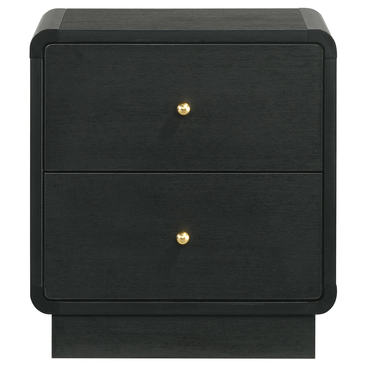Cavelle Black 2-Drawer Nightstand from Coaster - Luna Furniture