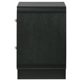 Cavelle Black 2-Drawer Nightstand from Coaster - Luna Furniture