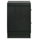 Cavelle Black 2-Drawer Nightstand from Coaster - Luna Furniture