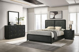 Cavelle Black 4-Piece Eastern King Bedroom Set from Coaster - Luna Furniture