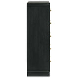Cavelle Black 5-Drawer Chest from Coaster - Luna Furniture